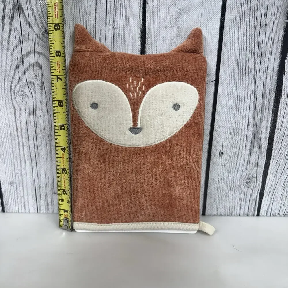 Cloud Island Baby Wash Mitt Set Orange Fox Soft Plush Cotton Infant Baby NWT